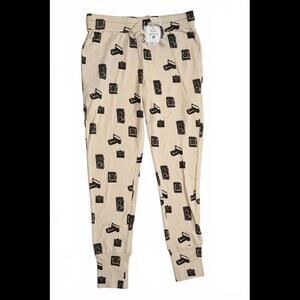 Kate Quinn Cute Camera Print Joggers - Women's  Size Small NWT
